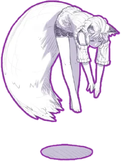 😂 emoji fox girl (jaco) @Anak_kucing_stiker Telegram sticker 14 of 45