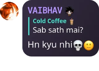 Sticker from Cold Coffee 🧋's sticker kang pack