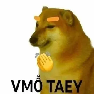 👏 emoji Cheems Telegram sticker 18 of 92