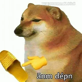 🖕 emoji Cheems Telegram sticker 11 of 92