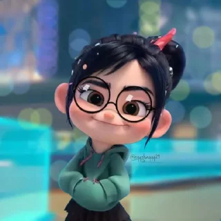 Sticker from @cutedona 🍭vanellope🍭