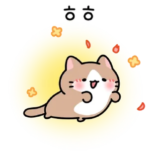 Sticker from 말랑뽀짝 고양이들 3 By @KakaoEmoticon