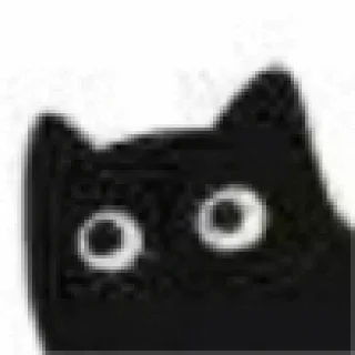 😶 emoji 黑猫 Telegram sticker 16 of 17
