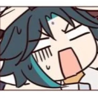 🍃 emoji xiao || w/ fatui boy, broke god @HonakaSaiki Telegram sticker 21 of 24