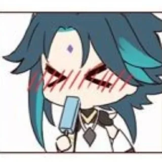 🍃 emoji xiao || w/ fatui boy, broke god @HonakaSaiki Telegram sticker 4 of 24