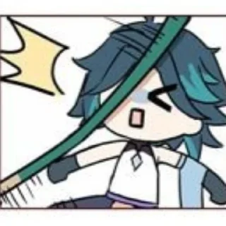 🍃 emoji xiao || w/ fatui boy, broke god @HonakaSaiki Telegram sticker 13 of 24