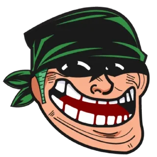 😈 emoji Troll Face Telegram sticker 10 of 120