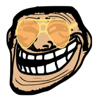🌝 emoji Troll Face Telegram sticker 11 of 120