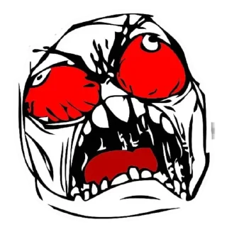 😡 emoji Troll Face Telegram sticker 7 of 120