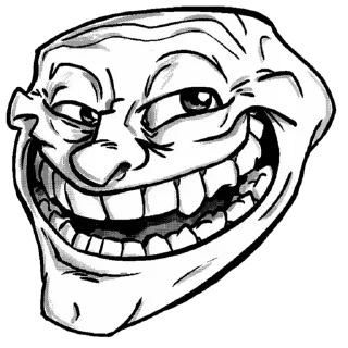 😈 emoji Troll Face Telegram sticker 22 of 120
