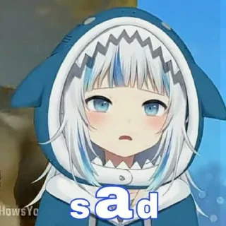 🦈 emoji *ೋGawr Gura||@zcpewxv Telegram sticker 10 of 25