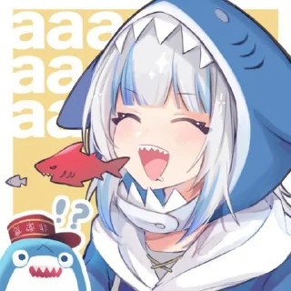 🦈 emoji *ೋGawr Gura||@zcpewxv Telegram sticker 12 of 25