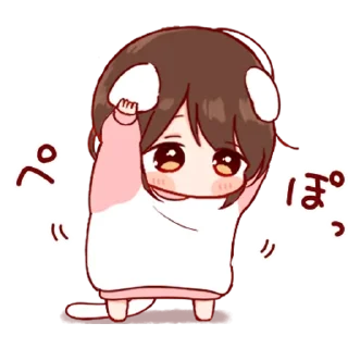 🐰 emoji nekomimi Ms.Days' @
                toco Telegram sticker 7 of 24
