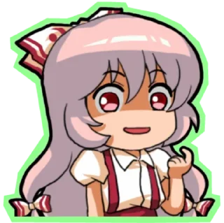 Sticker from Fujiwara no Mokou @Anak_kucing_stiker