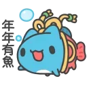 🐡 emoji 咖波 動態① @Capoo_Stickers Telegram sticker 5 of 27