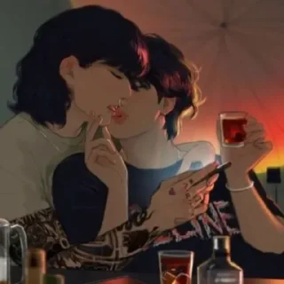 💜 emoji World's powerful couple Telegram sticker 15 of 66