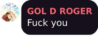 Sticker from GOL D ROGER