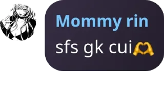 🫶 emoji MOMMY RIN Telegram sticker 5 of 33