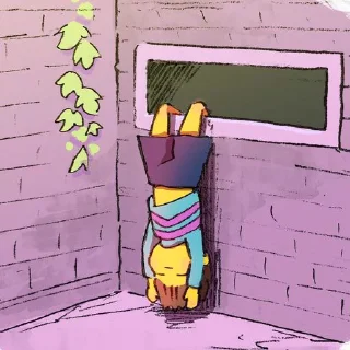 Sticker from CHARA AND FRISK - (mostly chara)
