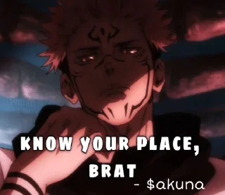 🤬 emoji 🔥 Anime Catchphrase || @TrueSavage — @stckrRobot Telegram sticker 8 of 31
