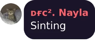 Sticker from Nayla malas ngetik