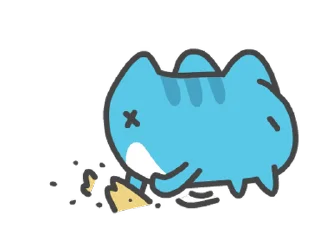 🤢 emoji 貓貓蟲-咖波 可愛日常 @moe_sticker_bot Telegram sticker 19 of 24