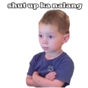 Sticker from shut up