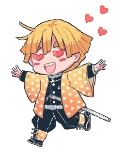 🍑 emoji Demon Slayer Telegram sticker 22 of 100