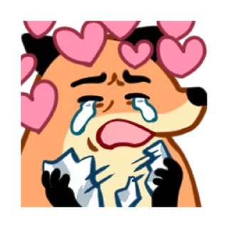 ⭐️ emoji fox friends 2 @moe_sticker_bot Telegram sticker 9 of 40