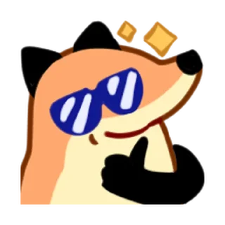 ⭐️ emoji fox friends 2 @moe_sticker_bot Telegram sticker 6 of 40