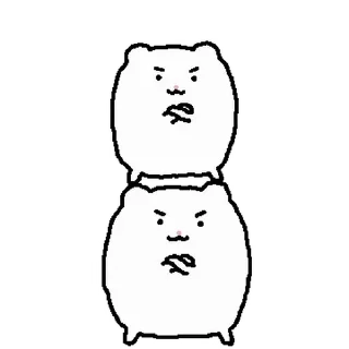 ⭐ emoji 망그러진 햄터 2 @moe_sticker_bot Telegram sticker 13 of 24