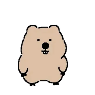 🦫 emoji 웜뱃인데요 @moe_sticker_bot Telegram sticker 9 of 24