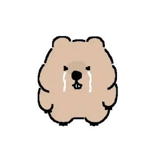 🦫 emoji 웜뱃인데요 @moe_sticker_bot Telegram sticker 10 of 24