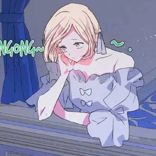 🐈‍⬛ emoji ᭝Blondina Ryn Atez࿔ @Zyxvereo 𖢷 Telegram sticker 9 of 40