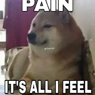 😢 emoji Cheems doge pack @stickipack .    . — @stckrRobot Telegram sticker 24 of 120