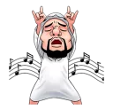 🎶 emoji Handsome Uncle Telegram sticker 19 of 85