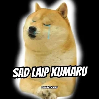 😭 emoji Cheems Telegram sticker 21 of 87