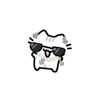 😎 emoji Kitty Telegram sticker 8 of 47