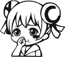 🤔 emoji AC娘 Telegram sticker 18 of 68
