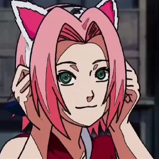 😸 emoji Sakura haruno|| Yuanita mon Telegram sticker 21 of 34