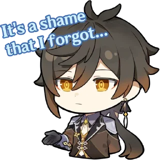 Sticker from zhongli