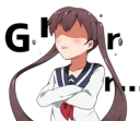 😤 emoji Sarcastic girl with pigtails Line Stickers Telegram sticker 19 of 81