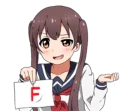 😏 emoji Sarcastic girl with pigtails Line Stickers Telegram sticker 24 of 81