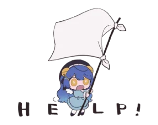 🏳 emoji 阿喵喵 Telegram sticker 7 of 98