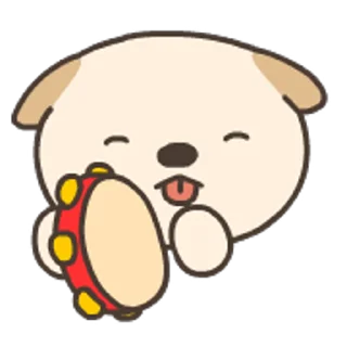 🥁 emoji 嗚比的朋友-實用動態表情貼 Telegram sticker 13 of 40