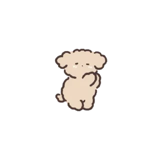 💬 emoji 미니뽀짝 아기푸들 2 By @KakaoEmoticon Telegram sticker 6 of 24