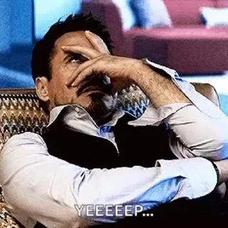 ✔️ emoji Robert Downey'sVidPack Telegram sticker 7 of 29