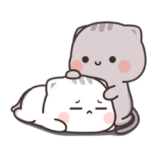 🤗 emoji 貓小醬 Cutie chan four [ENG] (FULL) @WSZB_Stickers Telegram sticker 16 of 24