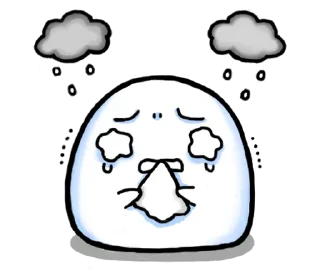 ☃️ emoji ❲ ⎙ @crmll06 ❳ just a snowball Telegram sticker 14 of 40