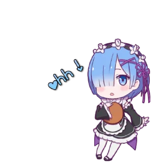 😮 emoji Rem ~ @weebs_4ever Telegram sticker 15 of 45